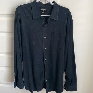 mens BONOBOS stretch lightweight flannel shirt